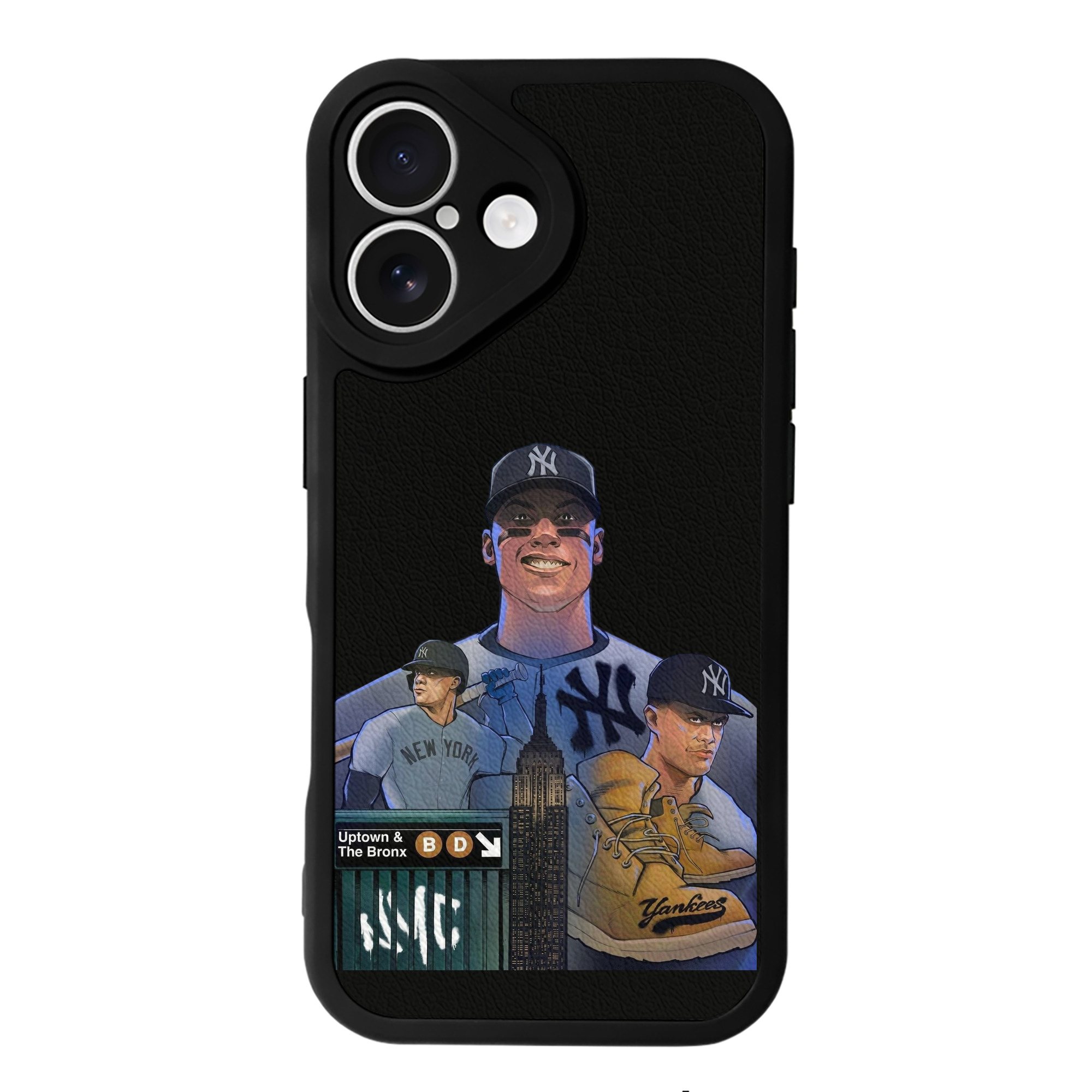 New York Yankees 273 IPhone 16 Silicone Leather Case – UV Print, Lambskin Texture – Perfect Fit, Wireless Charging Compatible, Scratch Resistant, Precise Cutouts – Stylish Protection For IPhone 16